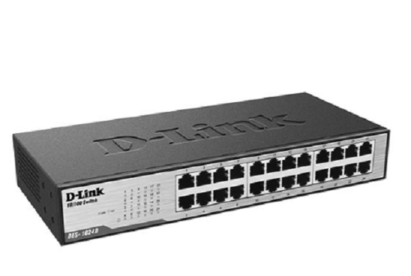 DES-1024D/E ///24-port 10/100Base-T  unmanaged Switch  (Metal casing, EU Power plug)