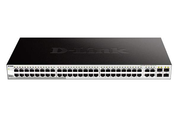 DGS-1210-52 ///48-Port 10/100/1000Base-Twith 4  Combo 1000BaseT/SFP ports Smart Switch