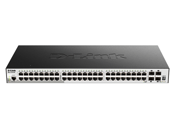 DGS-1510-52X ///48 Ports 10/100/1000Mbps + 4 10G SFP+ ports SmartPro Switch