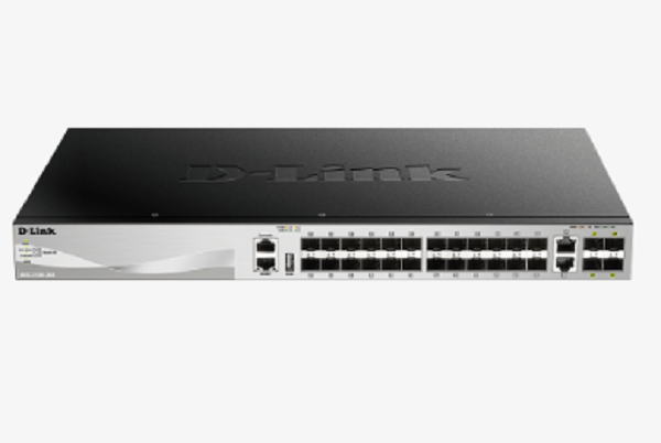 DGS-3130-30S ///24 SFP and 2 10G BASE-T + 4 10G SFP+ ports, Lite L3 Stackable Managed Switch (stacking cable not included) 