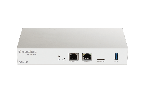 DNH-100/B ///Nuclias Connect Wireless Controller, manages upto 100 Nuclias Connect supported DAP access points , 1 Giga LAN ,1 USB 3.0 port , 1 Micro SD Slot ( UK Plug )