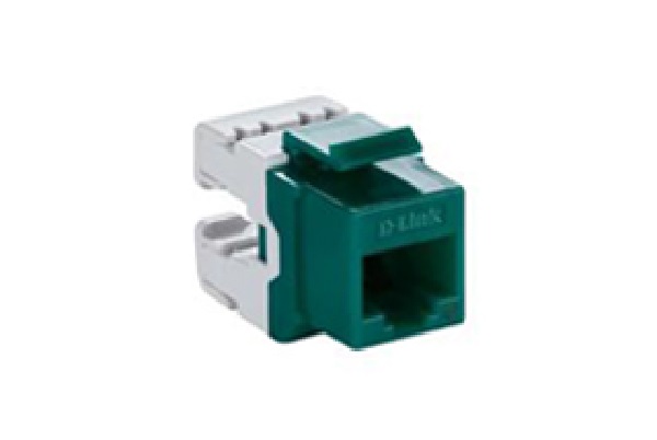 NKJ-C6GRN1B21///Cat6 UTP 180〫Punch Down Keystone Jack - Green Colour