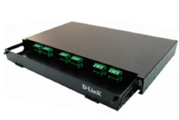 NLU-FMDLLCR-24S///LIU 24 Port Rack Mount Patch Panel Loaded with 12 Duplex LC Multimode Adapters- Sliding