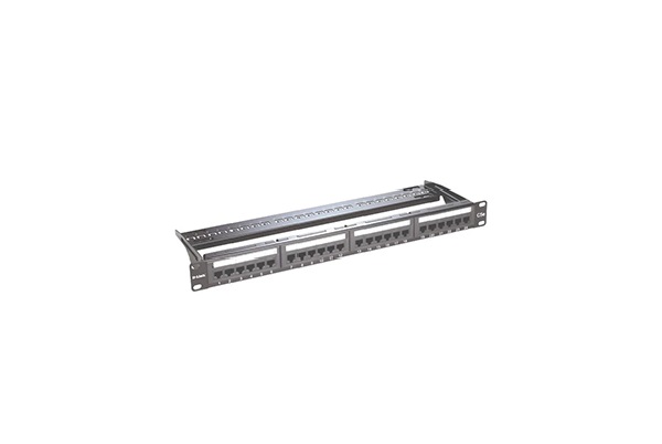 NPP-5E1BLK241///24 Port Unshielded Cat5e Fully Loaded Punch Down Patch Panel - Keystone Type -1U- Black Colour