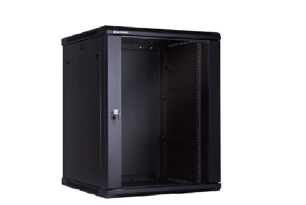 NWR-12U-6060-BL-GL///12U(600*600mm) wall mount rack with glass door