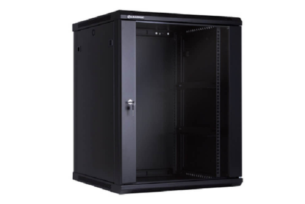 NWR-15U-6060-BL-GL///15U(600*600mm) wall mount rack with glass door