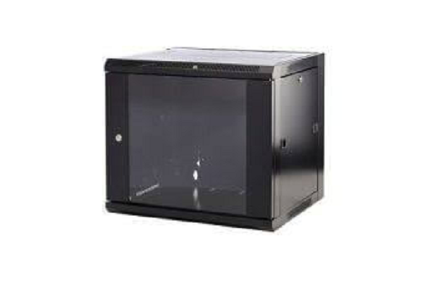 NWR-6U-6045-BL-GL///6U(600*450mm) wall mount rack with glass door