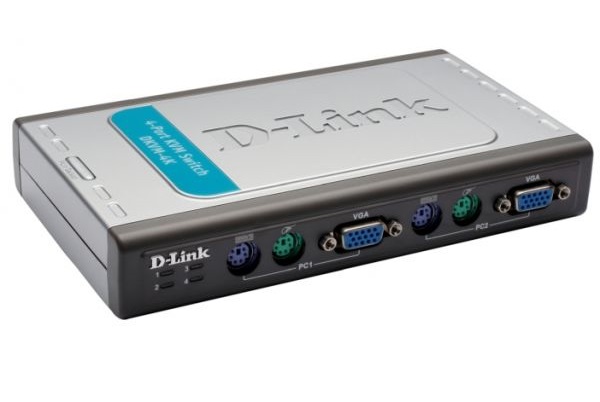 DKVM-4K///4-Port PS/2 KVM Switch