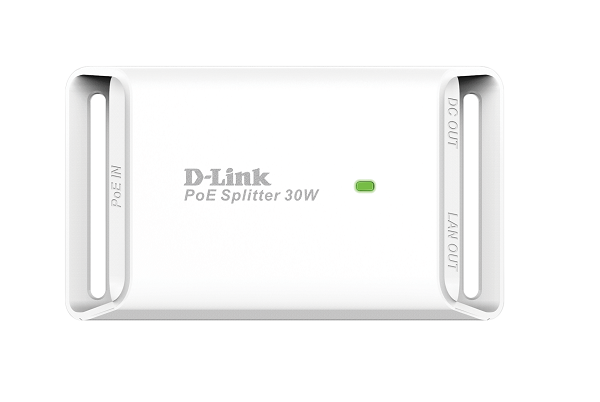 DPE-301GS///Gigabit PoE Splitter ( to use with PoE Switch or DPE-301GI), IEEE 802.3at compliant, Selectable 5/9/12VDC output
