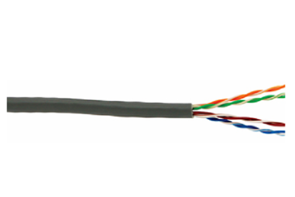 NCB-C6UGRYR-24///Cat6 UTP 24 AWG PVC Solid Cable -by meter - Grey Colour