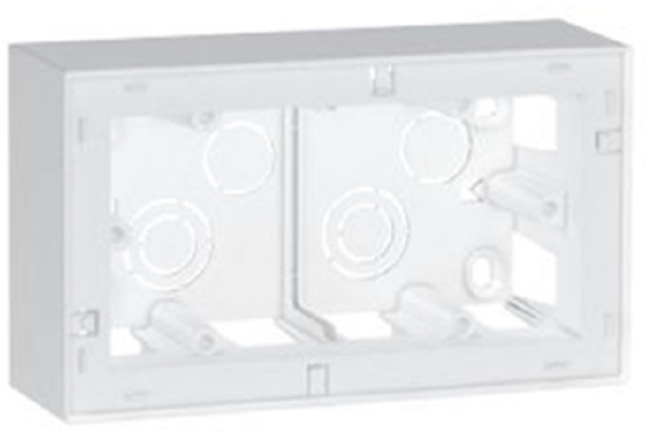 572392///Surface mounting box Arteor - Brit./Germ./French standard - 48 mm depth