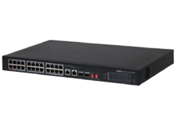 PFS3226-24ET-240///100 Mbps dual-port uplink unmanaged PoE switch