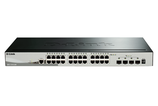 [DA1494] DGS-1510-28X ///24 Ports 10/100/1000Mbps + 4 10G SFP+ ports SmartPro Switch,(EU plug)