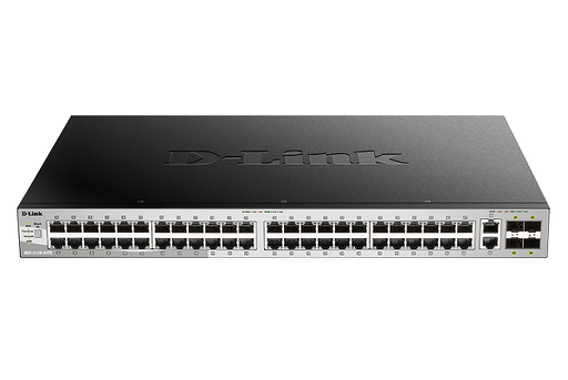 [DA1488] DGS-3130-54TS ///48 10/100/1000BASE-T + 2 10G BASE-T + 4 10G SFP+ ports, Lite L3 Stackable Managed Switch (stacking cable not included) 
