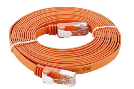 NCB-5EUORGF1-3 ///CAT5e UTP Flat PATCH CORD:3m Orange
