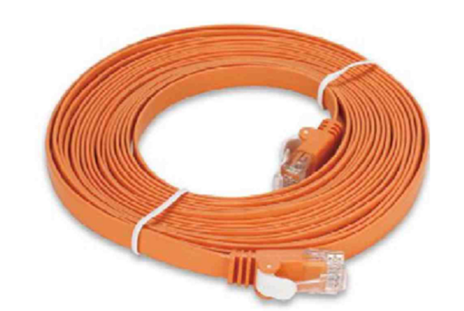 NCB-5EUORGF1-5 ///CAT5e UTP Flat PATCH CORD:5m Orange