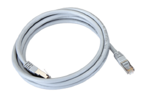 NCB-6ASGRYR1-1-LS ///Cat6A 10G Shielded U/FTP 26 AWG LSZH Round Patch Cord - 1m - Grey Colour
