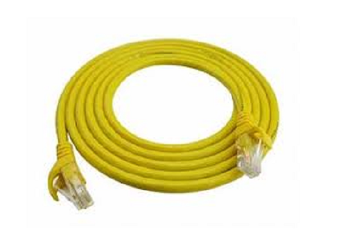 NCB-C6UYELR1-15///Cat6 UTP 24 AWG PVC Round Patch Cord - 15m - Yellow Colour