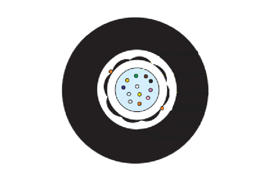 NCB-FM50X-UUHD-06///06 Core Multimode (50/125um) OM2 Unitube UnArmoured Indoor/Outdoor Fiber Cable - HDPE Sheath (2Km Drum
