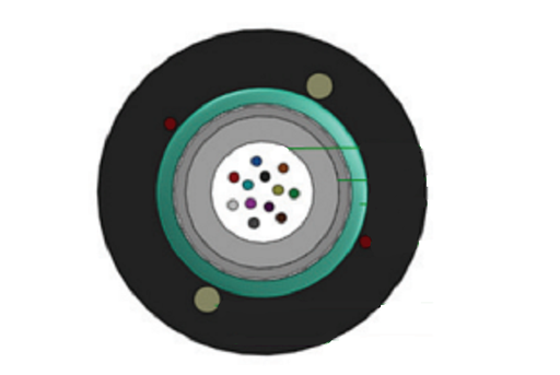 NCB-FS09O-AUHD-06///06 Core Single Mode Unitube Armoured Outdoor Fiber Cable - HDPE Sheath (2Km Drum)