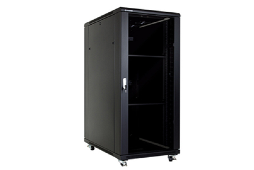 NFR-37U-6010-BL-GL///37U(600*1000mm)floor mount rack with glass door