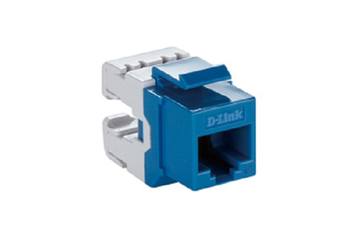 [DP1063] NKJ-C6BLU1B21///Cat6 UTP 180〫Punch Down Keystone Jack - Blue Colour
