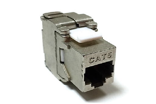 [DP1101] NKJ-C6SMET2B21///Cat6 Shielded FTP 180〫Tool Less Keystone Jack- Metallic