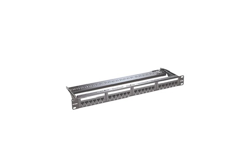 [DP1047] NPP-5E1BLK241///24 Port Unshielded Cat5e Fully Loaded Punch Down Patch Panel - Keystone Type -1U- Black Colour