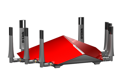[DA1437] DIR-895L/MNA///Wireless AC 5400 Tri Band (11a/b/g/n/ac) cloud Red Color Router,  4 x gigabit port, 8 external antenna, 1 x 3.0 & 1 x 2.0 USB share port, interchangable UK/EU Plug
