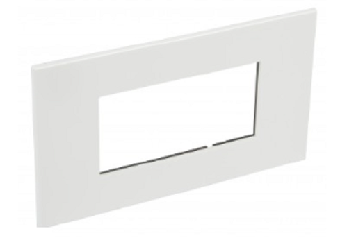 575030///PLATE ARTEOR - ITALIAN/FRENCH/GERMAN STANDARD -SQUARE - 4 MODULES - WHITE