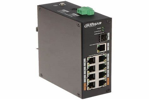 DH-PFS3110-8ET-96-V2///10-Port Unmanaged Desktop Switch with 8 Port PoE